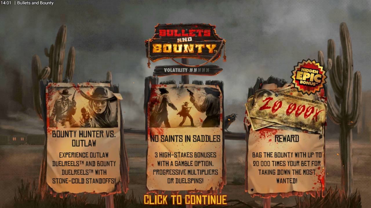 Bullets And Bounty (Hacksaw Gaming) Image 1